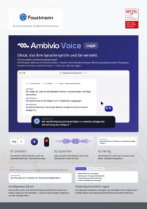 Titelseite des Flyers Ambivio Voice Legal