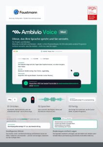 Titelseite des Flyers Ambivio Voice Med