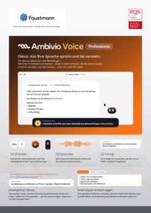 Titelseite des Flyers Ambivio Voice Professional